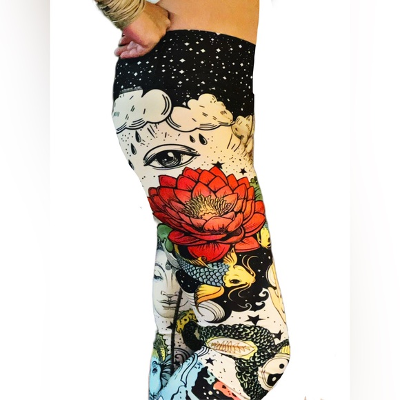 So Zen Tattoo Design  Leggings - Picture 2 of 12
